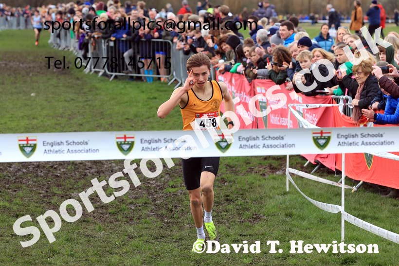 Intermediate Boys 2024 English Schools Cross Country Champs., Pontefract, March 16th.  Photo: David T. Hewitson/Sports for All Pics